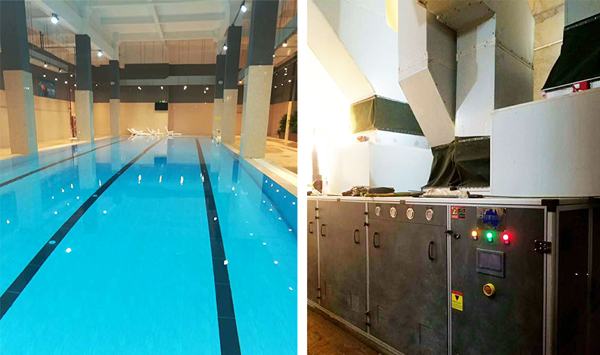 陜西省寶雞市軒轅世家三期的Blueway三集一體泳池?zé)岜靡淹瓿烧{(diào)試