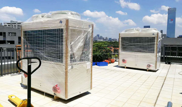 Blueway風(fēng)冷冷水機(jī)組已安裝在深圳大學(xué)