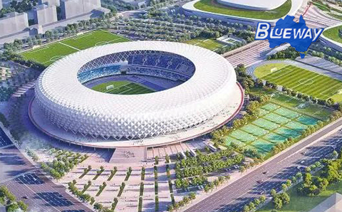 茂名奧體中心室內(nèi)游泳館選用三集一體除濕熱泵，更好地助力體育事業(yè)。